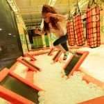 Navigating the attractions of a kids park